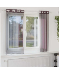 Rideaux en voile avec œillets 2 pcs violet 140x175 cm | Mobilier & Déco