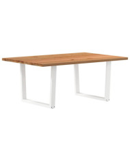 Table à manger 180x120x74 cm bois de chêne massif rectangulaire | Mobilier & Déco