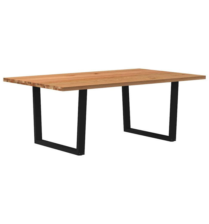 Table à manger 200x120x74 cm bois de chêne massif rectangulaire | Mobilier & Déco