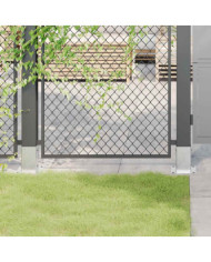 Bases de poteau carrées 12 pcs argent 91x91 mm acier galvanisé | Mobilier & Déco