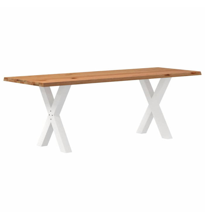Table à manger et bord naturel bois massif chêne rectangulaire | Mobilier & Déco