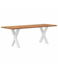 Table à manger et bord naturel bois massif chêne rectangulaire | Mobilier & Déco