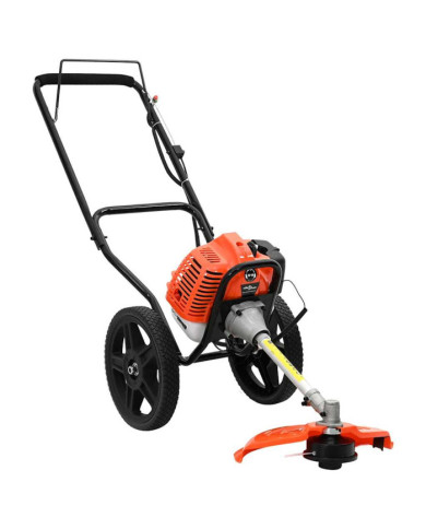Débroussailleuse avec roues orange 52 cc 1,45 kW | Mobilier & Déco