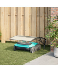 Garage pour robot tondeuse noir 80x101x46 cm | Mobilier & Déco