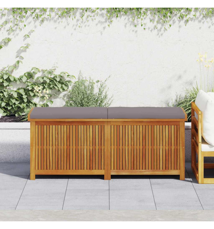 Boîte à coussins d'extérieur 150x50x60,5cm bois massif d'acacia | Mobilier & Déco