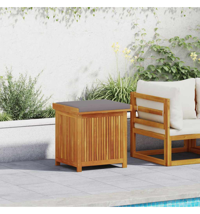 Boîte à coussins d'extérieur 60x50x61 cm bois massif d'acacia | Mobilier & Déco