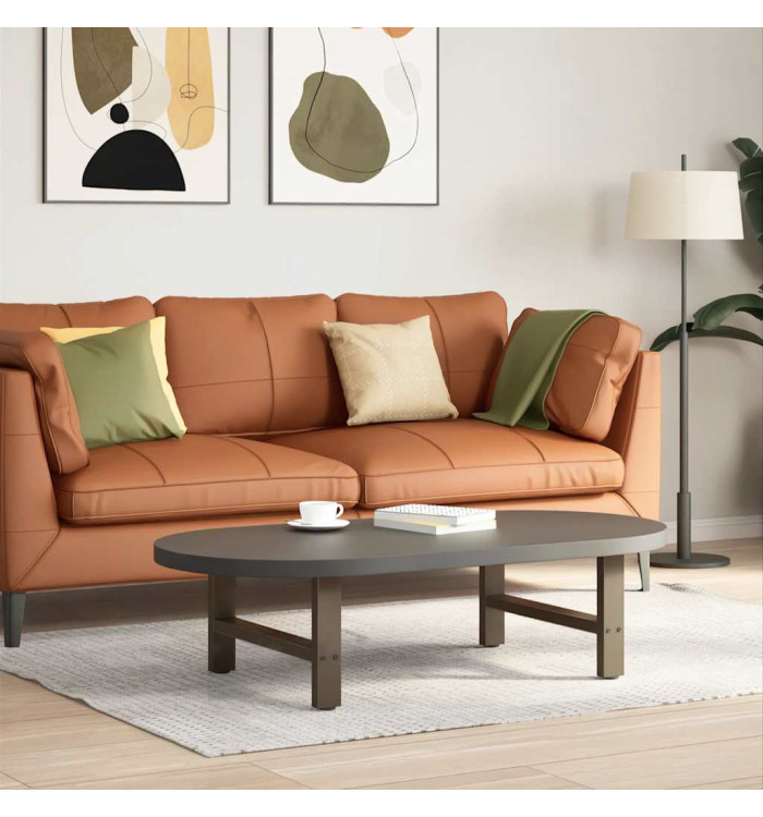 Pieds de table basse en acier naturel 2 pièces 70 x (30-31) cm Acier | Mobilier & Déco
