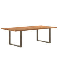 Table à manger et bord naturel bois massif chêne rectangulaire | Mobilier & Déco