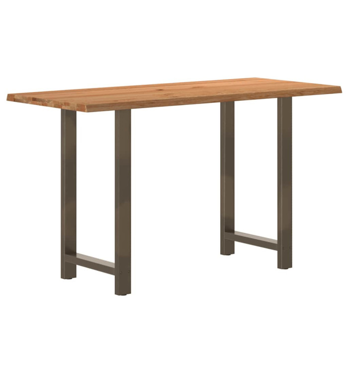 Table de bar rectangulaire en bois massif de chêne marron clair 180 x 80 x 112 cm | Mobilier & Déco