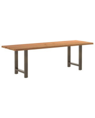 Table à manger et bord naturel bois massif chêne rectangulaire | Mobilier & Déco