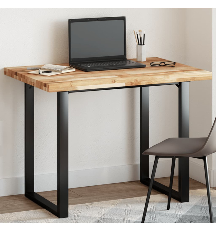 Dessus de table rectangulaire 80x70x4 cm bois massif d'acacia | Mobilier & Déco
