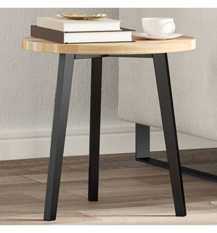 Dessus de table rond Ø40x2 cm bois massif d'acacia | Mobilier & Déco