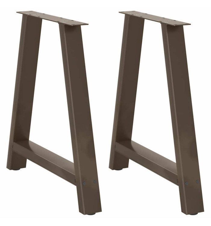 Pieds de table à manger en forme de A, 2 pièces, 70 x (72-73) cm, acier | Mobilier & Déco