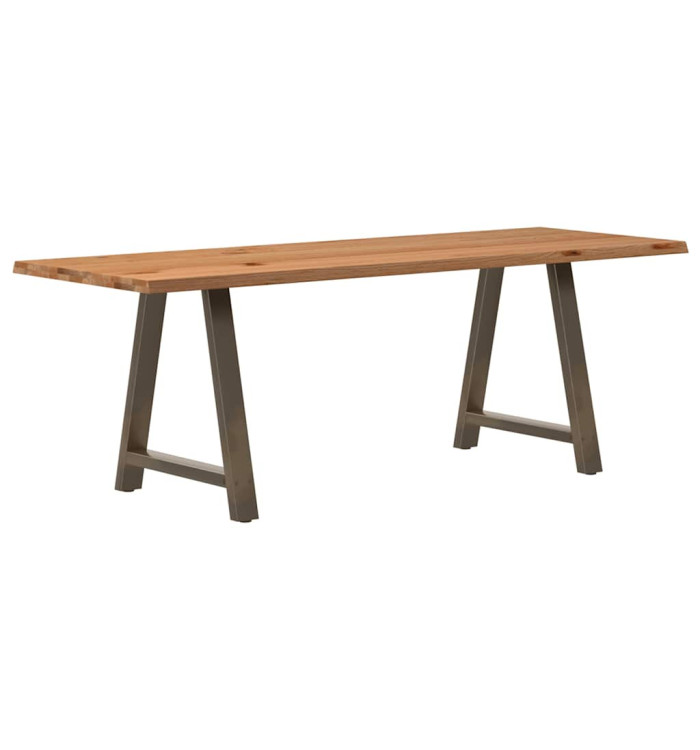 Table à manger et bord naturel bois massif chêne rectangulaire | Mobilier & Déco