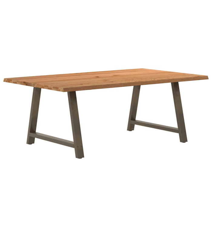 Table à manger et bord naturel bois massif chêne rectangulaire | Mobilier & Déco