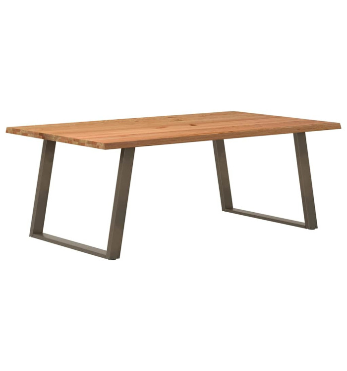 Table à manger et bord naturel bois massif chêne rectangulaire | Mobilier & Déco