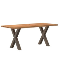 Table à manger et bord naturel bois massif chêne rectangulaire | Mobilier & Déco