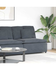 Module central de canapé modulaire coussins gris foncé 100 cm | Mobilier & Déco