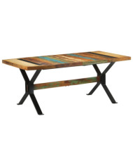 Table à manger 180x90x73 cm bois massif de récupération | Mobilier & Déco