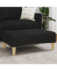 Repose-pied noir 77x55x31 cm tissu | Mobilier & Déco