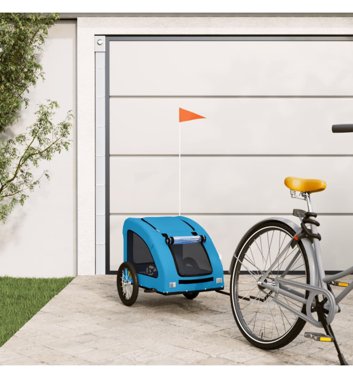 Remorque de vélo pour animaux de compagnie bleu | Mobilier & Déco