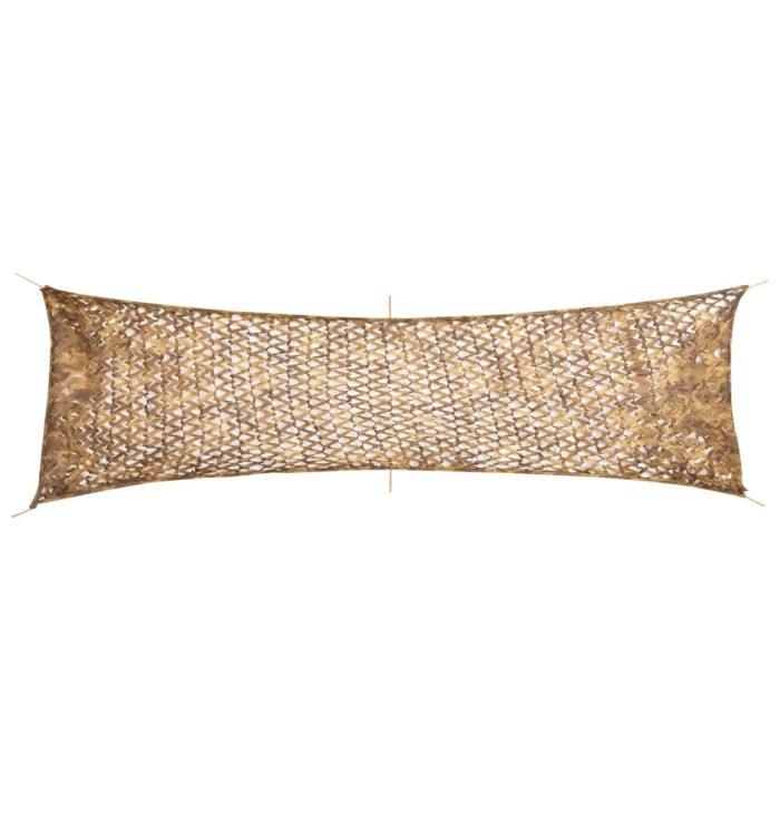 Filet de camouflage avec sac de rangement 519x142 cm sable | Mobilier & Déco