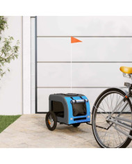Remorque de vélo pour animaux de compagnie bleu et gris | Mobilier & Déco