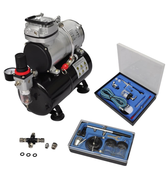 Kit de compresseur professionnel avec 2 pistolets | Mobilier & Déco