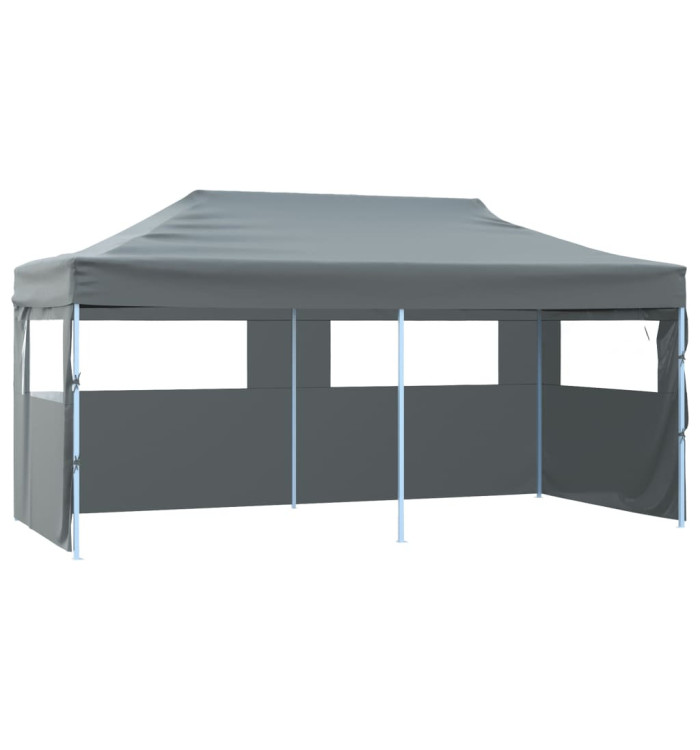 Tente de réception pliable avec parois 3x6 m anthracite | Mobilier & Déco