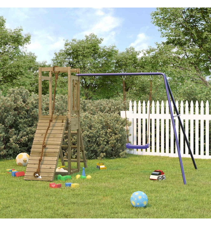 Aire de jeux d'extérieur bois de pin imprégné | Mobilier & Déco