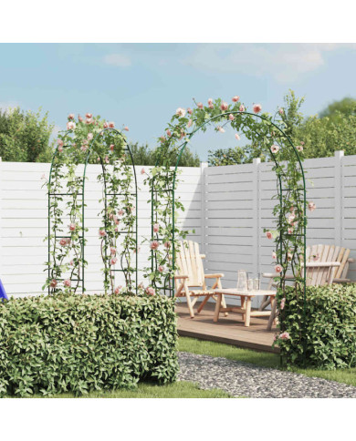 Arche de jardin 2 pcs pour plantes grimpantes | Mobilier & Déco