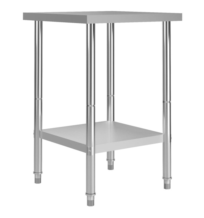 Table de travail de cuisine 60x60x85 cm Acier inoxydable | Mobilier & Déco