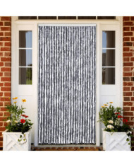 Moustiquaire Argenté 100x220 cm Chenille | Mobilier & Déco