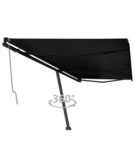 Auvent automatique sur pied 600x350 cm Anthracite | Mobilier & Déco