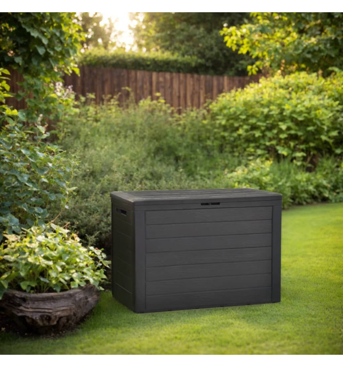 Boîte de rangement de jardin Anthracite 78x44x55 cm | Mobilier & Déco
