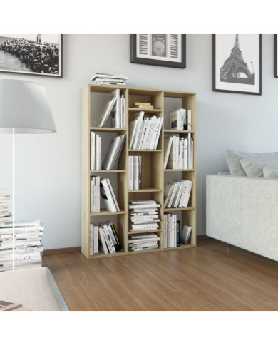 Séparateur de pièce/Bibliothèque Chêne sonoma 100x24x140 cm | Mobilier & Déco