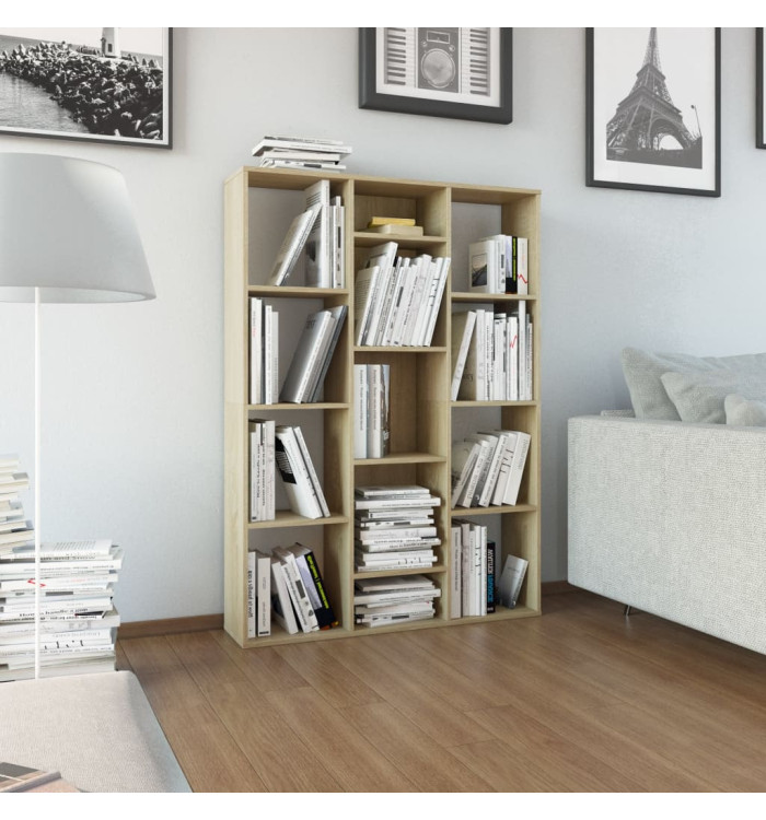 Séparateur de pièce/Bibliothèque Chêne sonoma 100x24x140 cm | Mobilier & Déco
