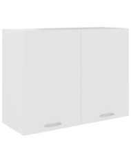 Armoire suspendue "Lyon" Blanc 80x31x60 cm Bois d’ingénierie | Mobilier & Déco