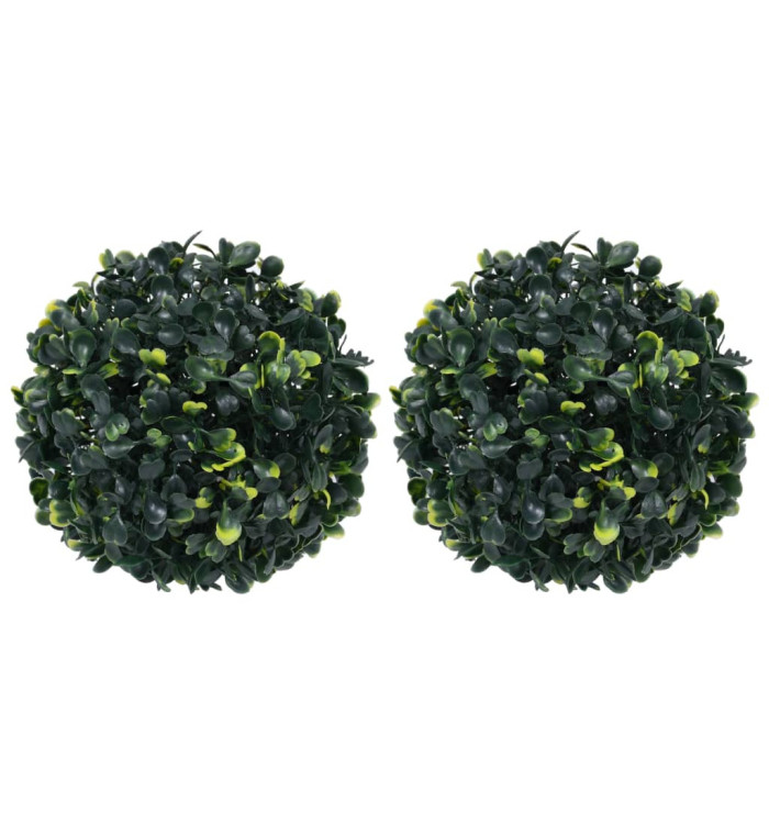 Boules de buis artificielles 2 pcs 22 cm | Mobilier & Déco