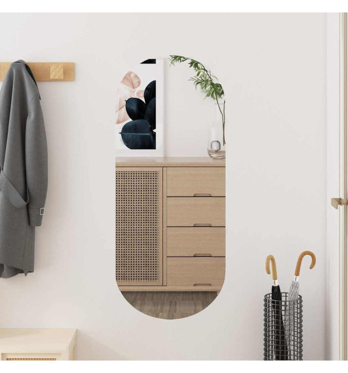 Miroir mural 30x70 cm Verre Ovale | Mobilier & Déco