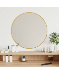 Miroir mural Doré Ø 50 cm Rond | Mobilier & Déco