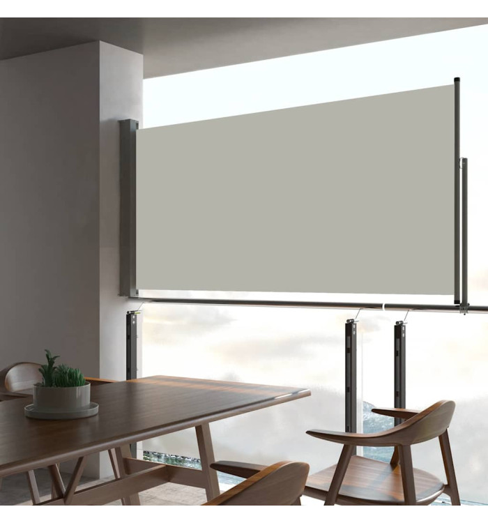 Auvent latéral rétractable de patio 80x300 cm Crème | Mobilier & Déco