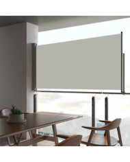Auvent latéral rétractable de patio 80x300 cm Crème | Mobilier & Déco