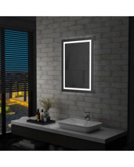 Miroir à LED pour salle de bains et capteur tactile 60x80 cm | Mobilier & Déco