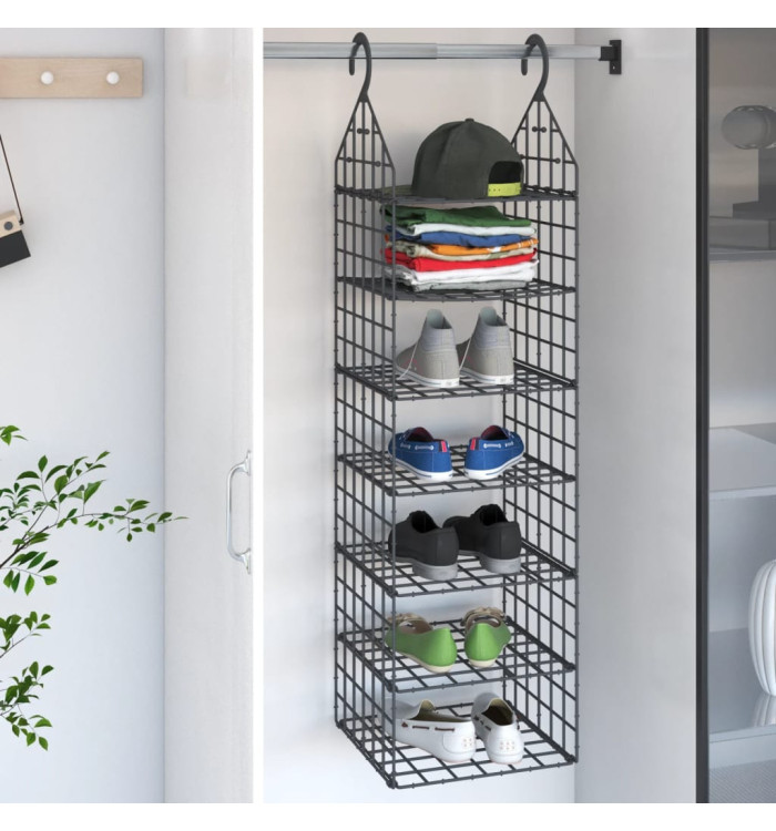 Organisateur de placard suspendu avec 7 étagères | Mobilier & Déco