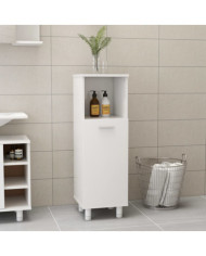 Armoire de salle de bain Blanc brillant Bois d’ingénierie | Mobilier & Déco