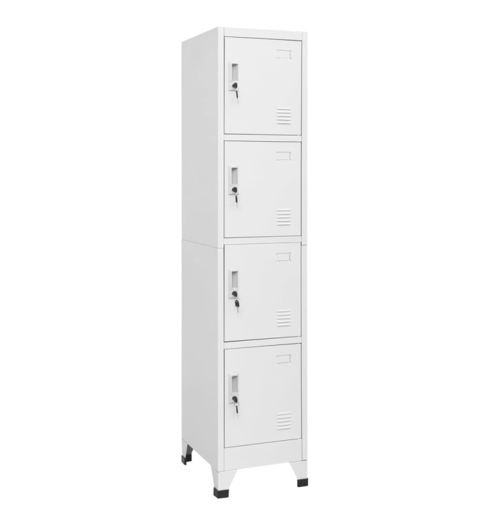Armoire à casier avec 4 compartiments 38x45x180 cm | Mobilier & Déco