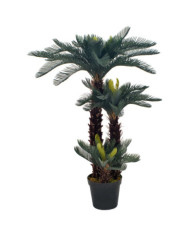 Plante artificielle avec pot Palmier Cycas Vert 125 cm | Mobilier & Déco