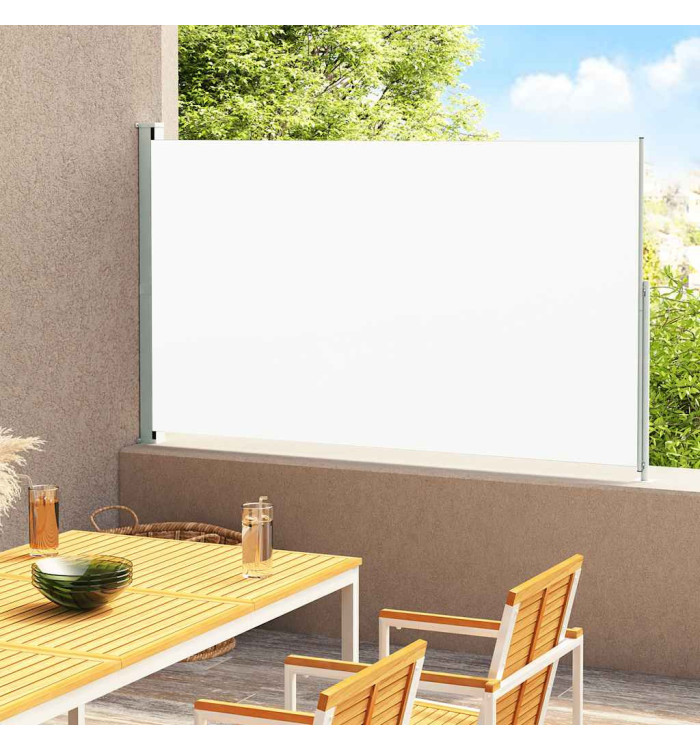Auvent latéral rétractable de patio 180x300 cm Crème | Mobilier & Déco