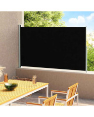 Auvent latéral rétractable de patio 180x300 cm Noir | Mobilier & Déco